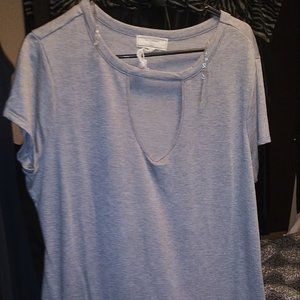 No Comment Grey Dress 2X